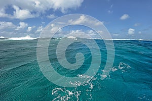 Water, sea. sky, waves. Australia, Great Barrier Reef.