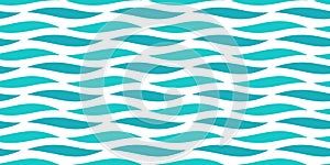 Water sea waves seamless pattern