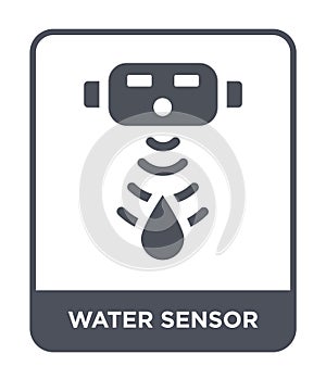 water sensor icon in trendy design style. water sensor icon isolated on white background. water sensor vector icon simple and