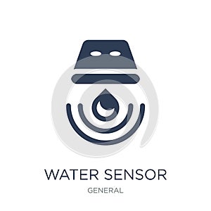water sensor icon. Trendy flat vector water sensor icon on white