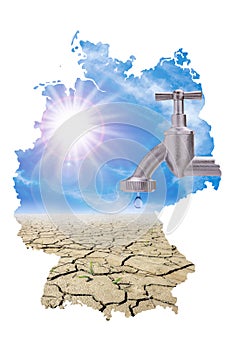 Water shortage and heat in Germany