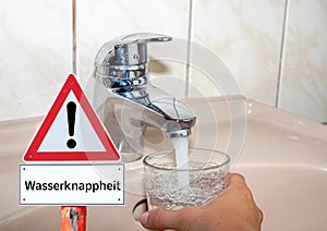 Water shortage symbolic in germany