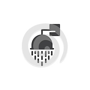 Water shower vector icon