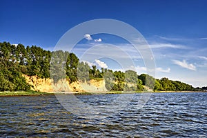 Water side on the Baltic Sea cliff in Hohen Wieschendorf