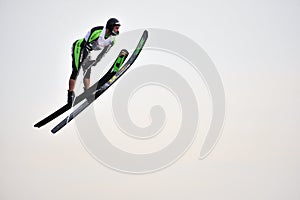 Water Ski In Action: Man Jump