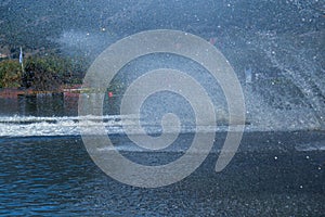 Water ski contest for european champion cup in Ioannina