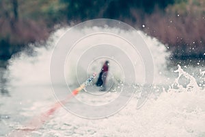 Water ski water splash drops