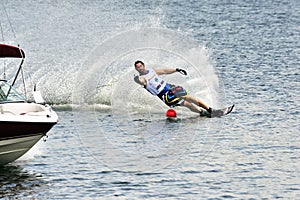 Water Ski World Cup 2008 In Action: Man Slalom