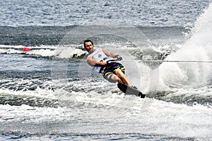 Water Ski World Cup 2008 In Action: Man Slalom