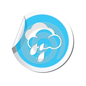 Water skiing sign symbol on Sticker