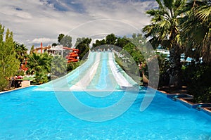 Water slide photo