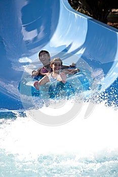 Water slide fun photo