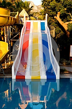 Water slide at the park