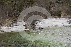 Water small alpine river