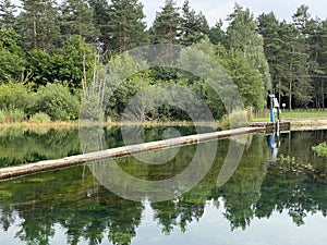 Water source of the Zagorska Mreznica in Desmerice or Zagorska Mreznica water spring - Ogulin, Croatia / Izvor Zagorska MreÃÂ¾nica photo