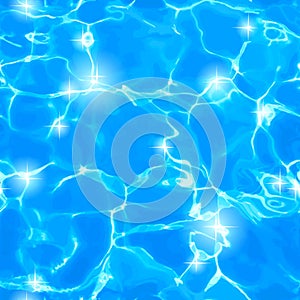 Water sparkling surface seamless pattern background