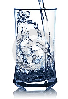 Water Spash in A Glass