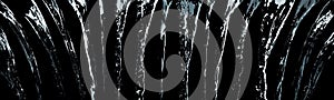 Water spirts on dark background