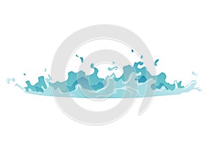 Water splash animation. Dripping water special effect. Fx sheet. Clear water drop burst for flash animation in games and