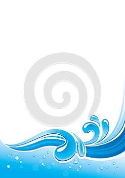 Water splash background