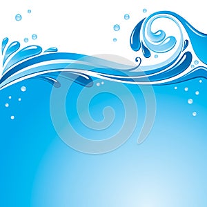 Water splash background