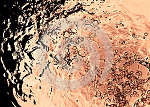 Water splash overhead view