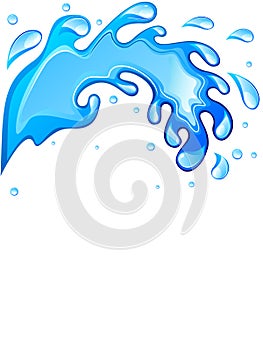 Water splash card