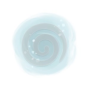 Water splash circle isolated on white background