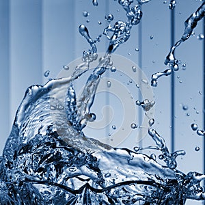 Water splash close-up