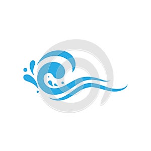 water splash icon vector illustration