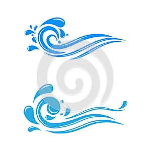 water splash icon vector illustration