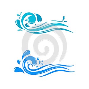 water splash icon vector illustration