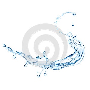 Water splash isolated