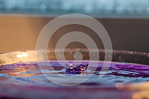 Water splash isolated on background