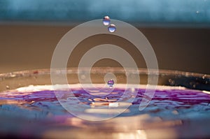 Water splash isolated on background