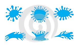 Water splash logo collection