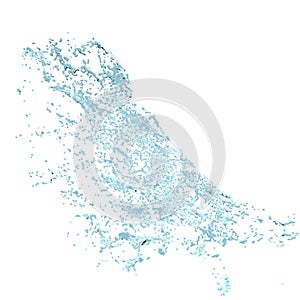 Water splash shape