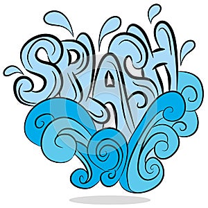 Water Splash Sound Effect Text