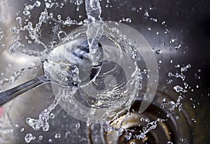 Water Splash on Spoon