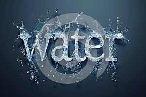 Water Splash Text