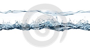 Water splashes and creates air bubbles as it hits a white surface SEAMLESS PATTERN