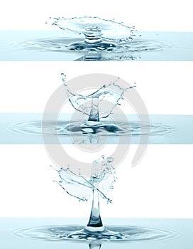 Water Splashes like umbrella, isolated on transparent background