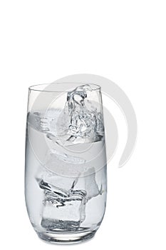 Water splashig of a glass