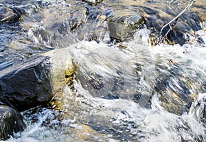 Water Splashing Over Rocks