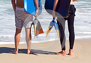 Water sport - bodyboarding