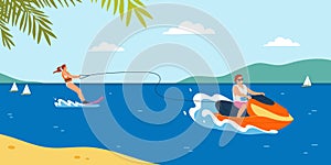Water Sport Illustration