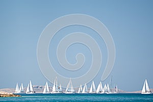 Water sports, Sailing yacht group regatta race