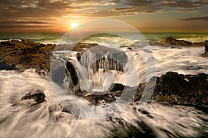 Water Spout Thors Well Oregon Coast