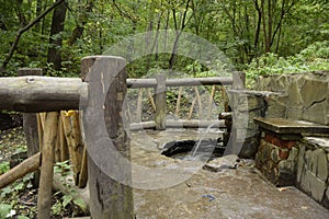 Water spring in Vinnovskaya grove, Ulyanovsk, Russia