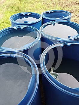 water storage from drums for agriculture